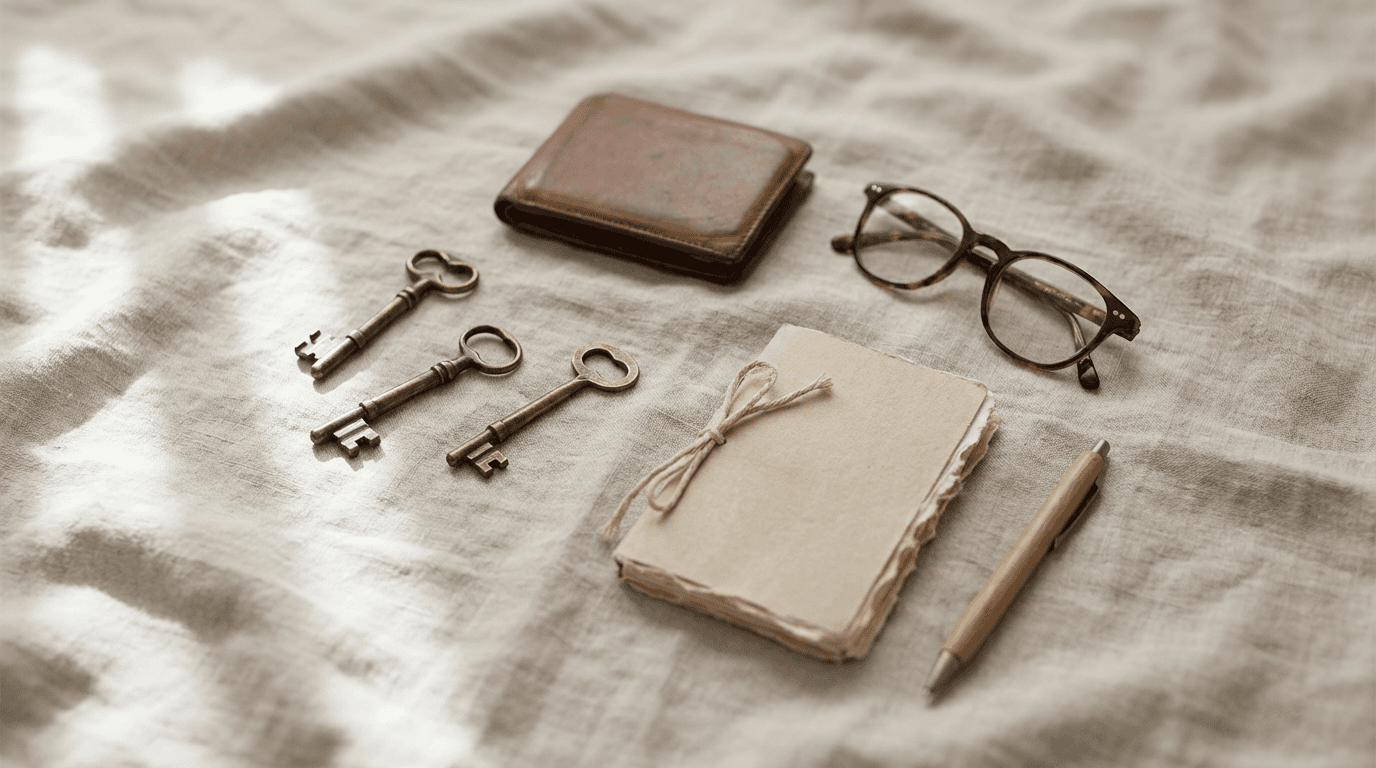 Car keys and phone with insurance quote on wooden table